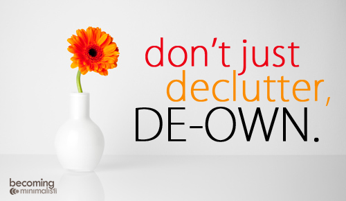 dont just declutter deown